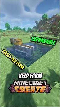 Kelp Farm Minecraft Create #createmod #minecraft