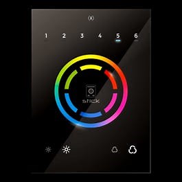 STICK CW4 DMX Wall Control with Power4M Adapter - Black