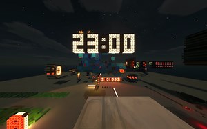 Stare at a clock for one day in Minecraft