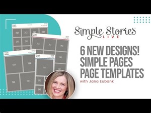 6 NEW Designs! Simple Pages PAGE TEMPLATES