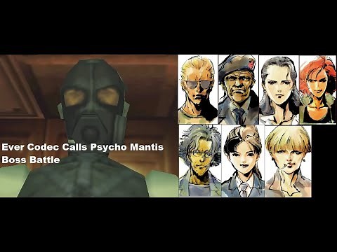 Metal Gear Solid Integral: All Codec Calls Psycho Mantis Boss Battle