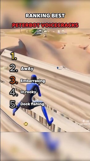 Ranking Peterbot's CRAZIEST Voice Cracks #shorts #ranking #fortnite