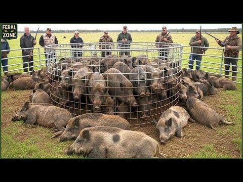 Texas Farmers Use Many Methods To Trap Millions Of Invasive Feral Pigs | Farming Documentary