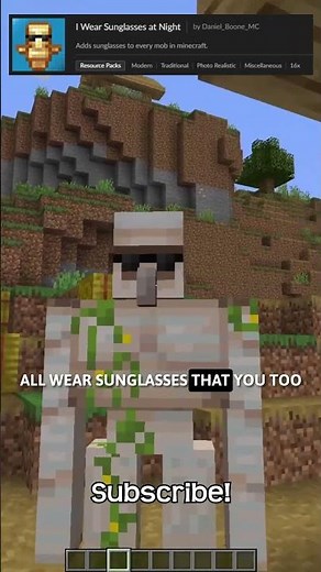 This Resource Pack Gives All Mobs Sunglasses In Minecraft!