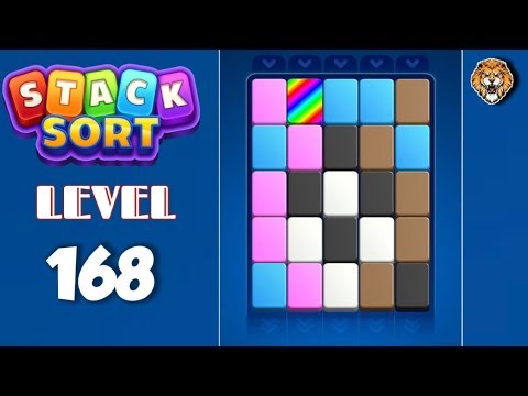 Stack Sort : Color Puzzle Level 168 Walkthrough