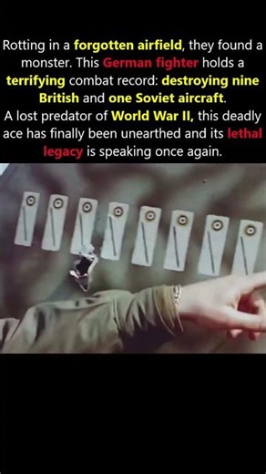 This Abandoned German Plane Shot Down 10 Allied Fighters in WW2 #history