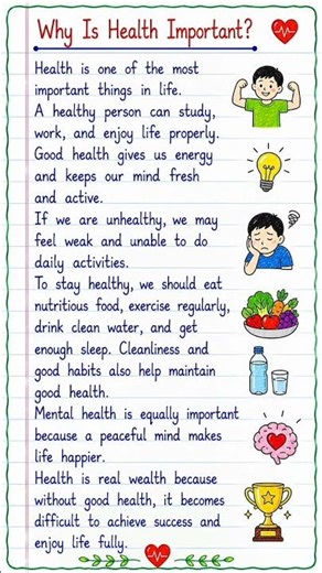 Why Is Health Important? Essay in English | 100 Words