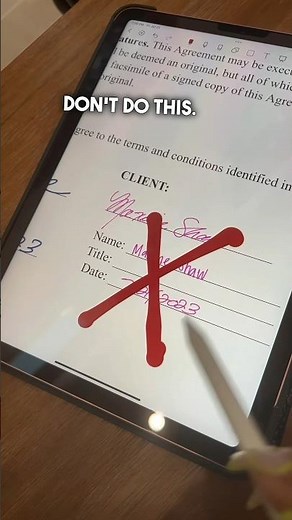 How you sign a contract is just as important as having a contract in the first place 🎥Press Play 🎥