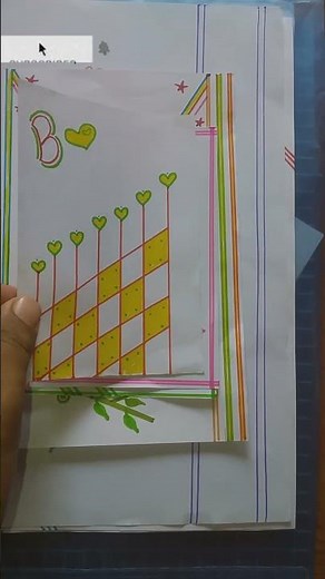 chart paper per designing 😘 all short chart designing videos @Aneelagull4