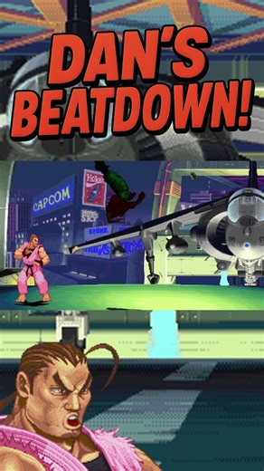 [Dan’s Beatdown-#006]: The Return of Shadow!💀 Dan Faces a Ghost! Street Fighter Alpha Fight #shorts