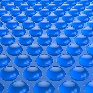 BigXwell Solar Pool Cover, Blue 16-mil 16 x 24 Foot Rectangle Above-Ground and In-Ground Pools, Heavy-Duty Insulating Pool Solar Cover, Heat Retaining Solar Blanket Cover for Swimmer