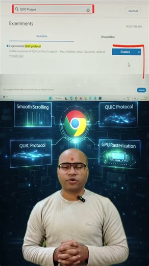 Chrome Flags That Make Browser Super Fast ⚡ #techpreceptor #pctricks #pc #chrometrick #chrome