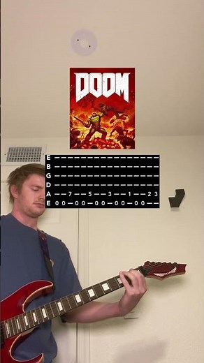 DOOM original game theme 🔥#doom #guitar #metal #gamingmusic #videogamemusic