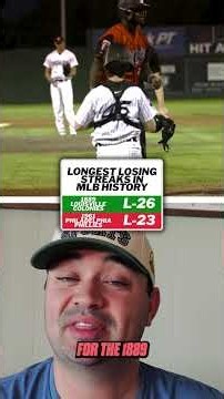 The Longest Losing Streak In Baseball History…