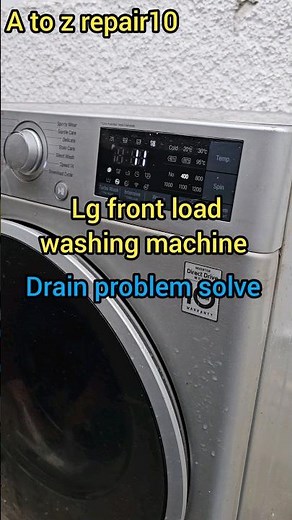 lg front load washing machine drain problem solve ! #lgwashingmachine #shorts #viral #trending