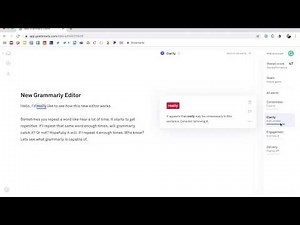 Tutorial: Walkthrough of Grammarly's New Editor with Rich Text Formatting and Improved Feedback