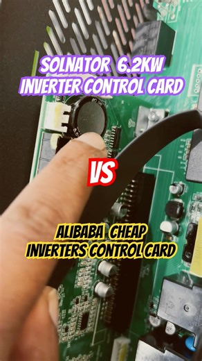 Solnator VS Alibaba Eco Model Hybrid Control or CPU Card #stmicroelectronics #sidecard #cpu #solar