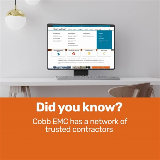 Need a trusted pro for your next home project? 🛠️ Cobb EMC members have access to our Approved Contractors Program, featuring vetted local contractors who meet our quality and safety standards. Explore the list and find the right contractor for your needs at cobbemc.com/Contractors. | Cobb EMC