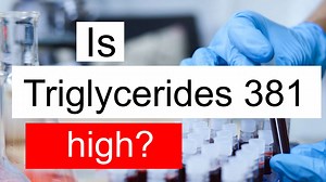 Is Triglycerides 381 high, normal or dangerous? What does Triglycerides level 381 mean?