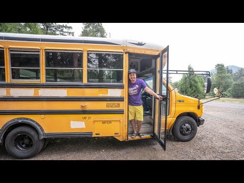School Bus Home Door Conversion!