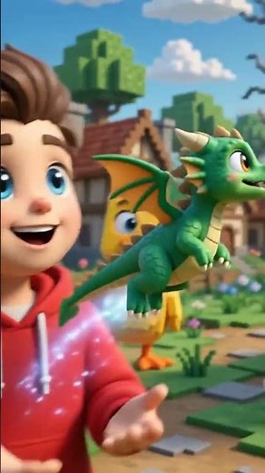 Miko Found a Baby Dragon's SECRET POWER!🐉✨|Miko &ChipAdventure #shorts #miloandchip #milominicraft