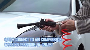 KEENTECH Tornado Car Cleaning Gun, Pro Auto Detailing Tool for Interior & Exterior Deep Cleaning, Powerful Air Blow Gun for Quick Dust & Dirt Removal, Air Compressor Powered Tornado Cleaning Gun
