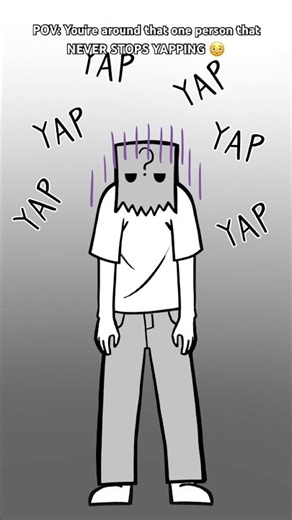 POV: That One Person Who NEVER STOPS YAPPING 💀 #shorts #yapping #relatable #funny #digitalart