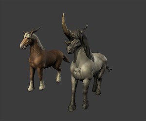 ArtStation - Mutant Horse Alien Animal | Game Assets