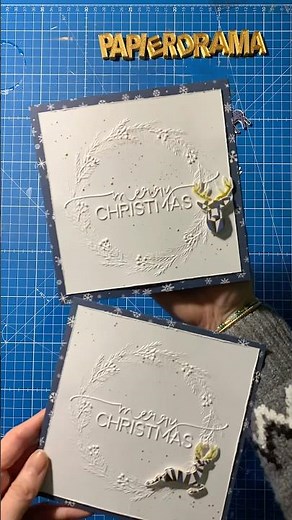 ✨Easy Christmas DIY – schlichte Karten basteln ⭐️