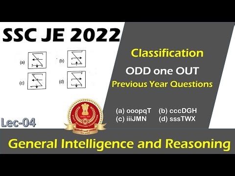 Classification Reasoning | odd one out | SSC JE 2022 | Classification Best Trick