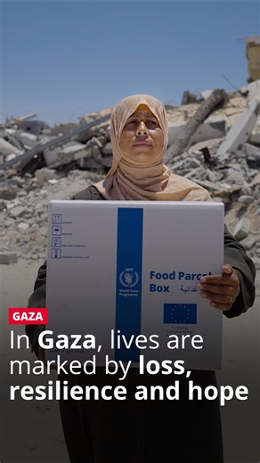 Today, the entire population of Gaza - over 2 million people - is in urgent need of humanitarian assistance, with over half a million people facing famine, destitution and death. 💔 Behind the headlines are lives marked by loss, resilience and hope - stories that often go unheard. To bring these stories to the surface, the World Food Programme (WFP) and the European Union (EU) are curating a travelling art exhibit that reveals the human side of this humanitarian crisis, through the eyes of Ahmed