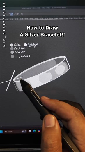 ✨ Rendering Silver: The EASY Way! 🖌️#digitalart #shorts #drawing #art #digitaldrawing #coloring