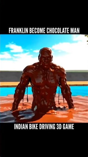 Franklin become chocolate moster 🤯 Indian bike driving 3d|#gaming #shorts #gta5 #ibd3d