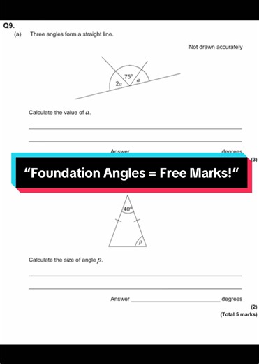 Calculating Angles in GCSE Foundation Maths