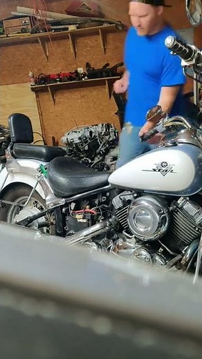 Starter solenoid went bad on this bike so this is how I crank it while I'm waiting on the new part
