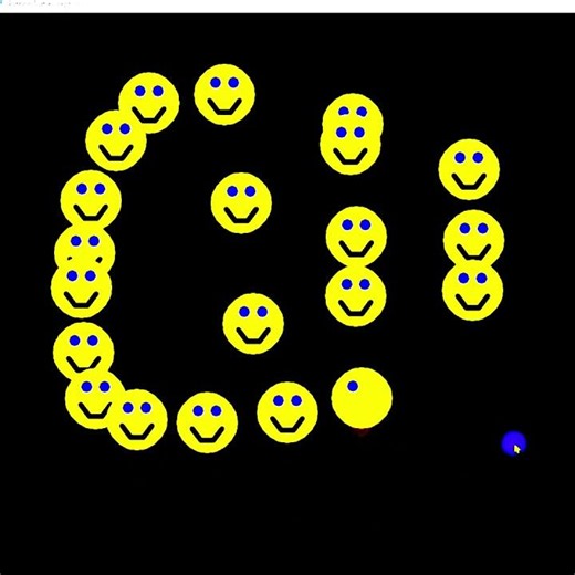 Python Turtle CLICK & SMILE #coding#turtle #animation #smail