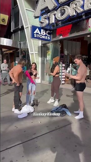 Swapping clothes with strangers for 200$! #shorts Ft ‪@ZalmanKrause‬