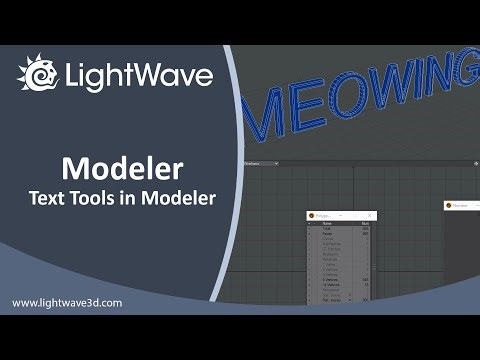 Lightwave 3D Text Tools in Modeler