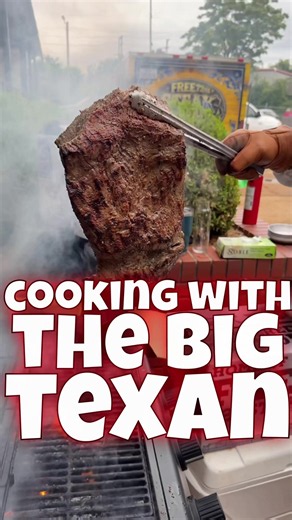 How to cook at 72oz steak from the Big Texan at home! 🔥🥩 #72ozsteak #steak #grilling #texas #cooking @Explore Amarillo