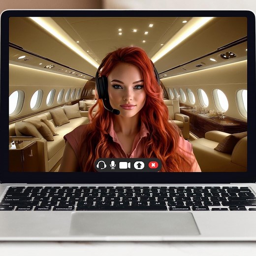 8 Zoom & Teams Backgrounds: Private Jet Designs, Clear and Blurred, Digital Download - Etsy