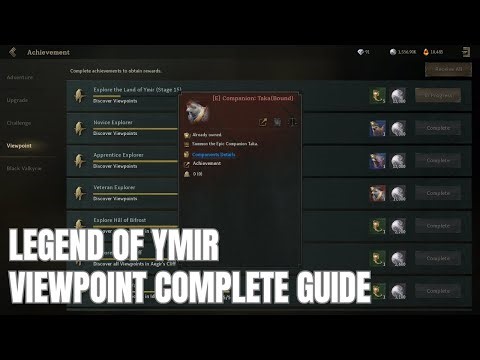 Legend of YMIR | Viewpoint Complete Guide | Epic Companion Taka