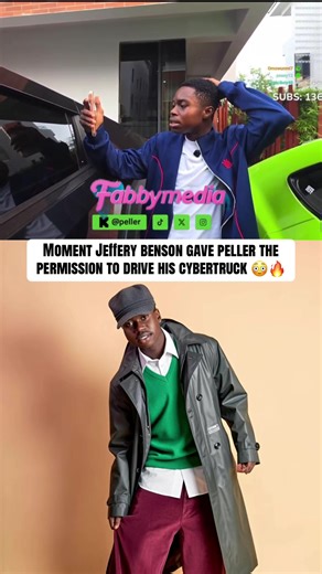 Jeffery Benson Lets Peller Drive His Cybertruck