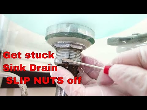 How To Easily Remove A Stuck Slip Nut On Faucets And Sinks!
