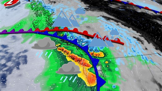 Strong atmospheric rivers raise risk of floods, travel impacts in B.C. - The Weather Network