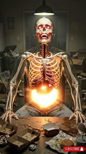 What If You Ate Only Fast Food for 30 Days? 🍔😵 #food #science #facts #3d #shorts