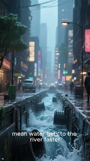 Flood hydrographs explained in 60 seconds | GCSE Geography Revision Storm hydrographs