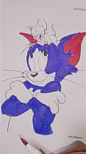 🐁🐱Tom and Jerry coloring step by step #Tom and Jerry #drawing #coloring page