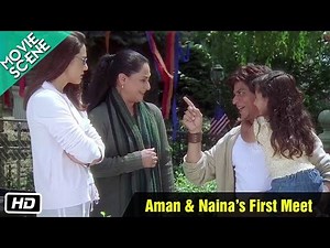 Aman & Naina’s First Meet - Movie Scene - Kal Ho Naa Ho - Shahrukh Khan, Preity Zinta