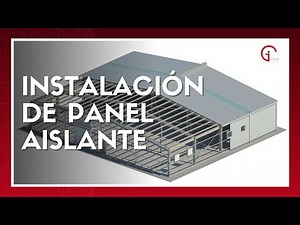 Instalación de panel insulado (sandwich) cubierta y pared