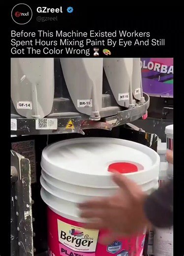 The first ingredient in a perfect shade of white is a dose of black. The system is called point-of-sale tinting, and it is how a paint store offers thousands of colors while keeping almost none of them in stock. The shelves hold plain untinted base paint. The machine holds a carousel of concentrated universal colorants and a stored formula for every shade on the color wall. Order a shade like Mineral White and the dispenser doses each colorant into the base in tiny, exact amounts. Black sets the